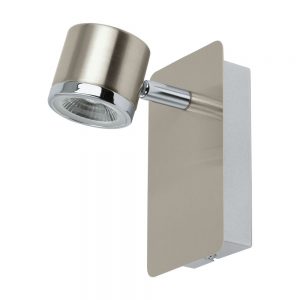 Spoturi iluminat Spot 1 Bec Led Nichel Mat-Crom 'Pierino' Eglo 93693