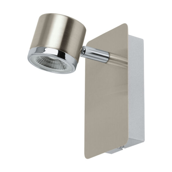 Spoturi iluminat Spot 1 Bec Led Nichel Mat-Crom 'Pierino' Eglo 93693