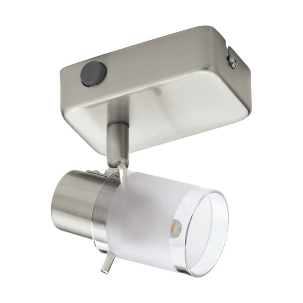 Spoturi iluminat Spot 1 Bec Led Nichel Mat-Clar 'Orvieto Eglo 93701
