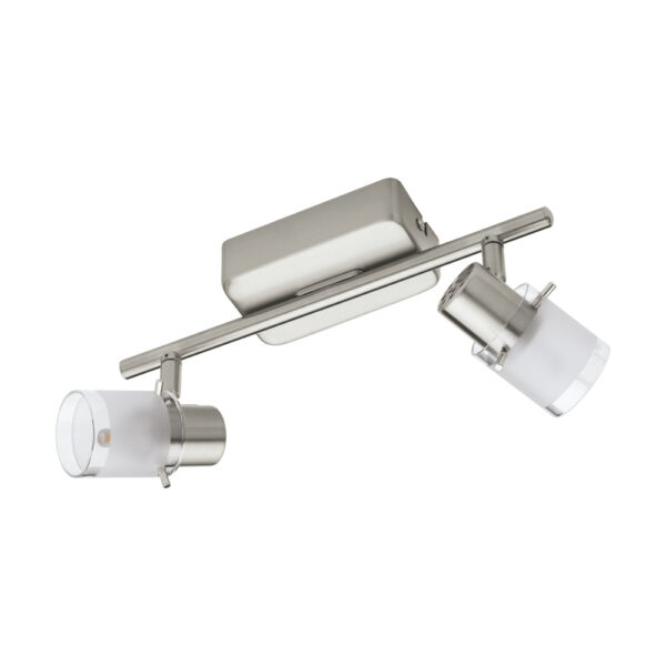 Spoturi iluminat Spot-Aplica  2 Becuri Led Nichel Mat-Clar 'Orvie Eglo 93702