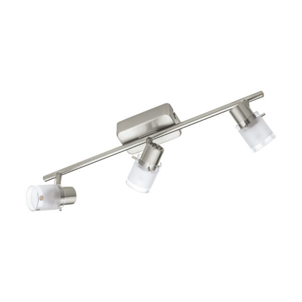 Spoturi iluminat Spot-Aplica  3 Becuri Led Nichel Mat-Clar 'Orvie Eglo 93703