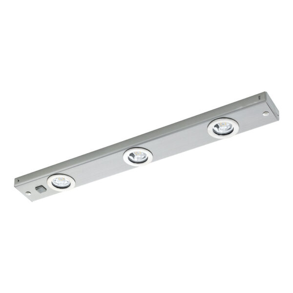 Aplica pentru dulap bucatarie EGLO KOB LED 93707 - LED 3X2.3W 780lm 3000K - Otel - Nichel Mat