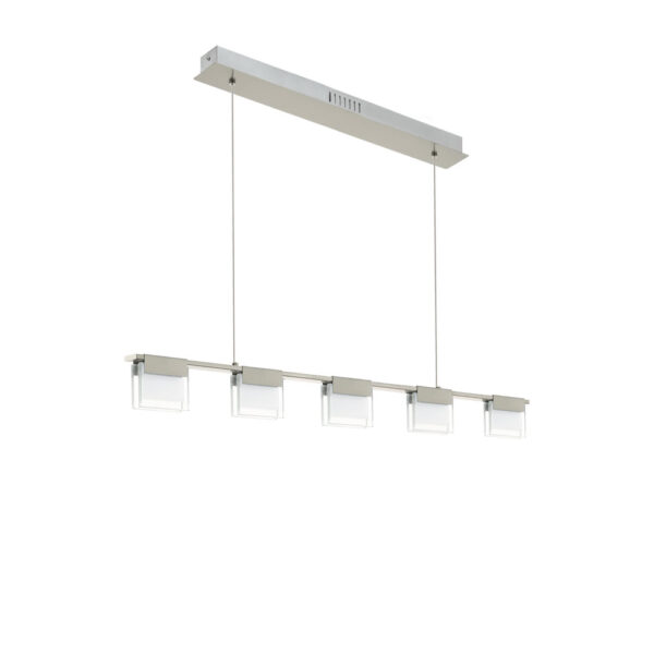 Corpuri de iluminat interior Lustra Led 5 Becuri Nichel Mat-Clar 'Cla Eglo 93732