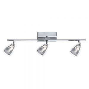 Spoturi iluminat Spot-Aplica  3 Becuri Led Crom-Transparent 'Pece Eglo 93743