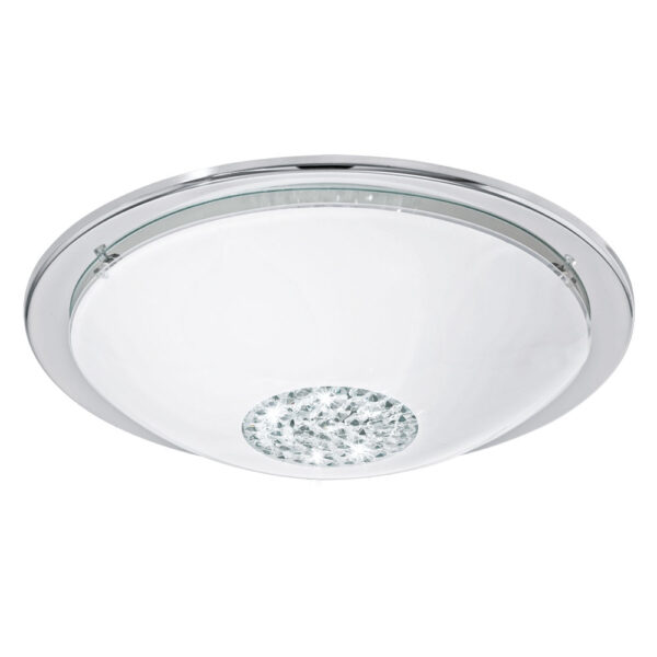 Plafoniera EGLO GIOLINA 93778 - LED 16W 1500lm 3000K D370mm - Cristal - Transparent - Alb