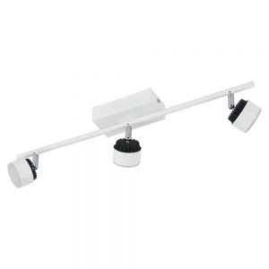 Spoturi iluminat Spot-Aplica  3 Becuri Led Alb-Negru 'Armento' Eglo 93854