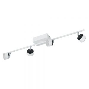 Spoturi iluminat Spot-Aplica  4 Becuri Led Alb-Negru 'Armento' Eglo 93855