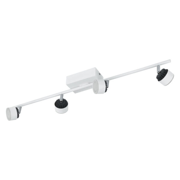 Spoturi iluminat Spot-Aplica  4 Becuri Led Alb-Negru 'Armento' Eglo 93855