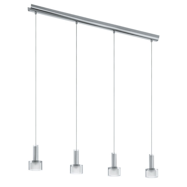 Corpuri de iluminat interior Lustra Led 4 Becuri Crom-Satinat-Clar 'F Eglo 93929