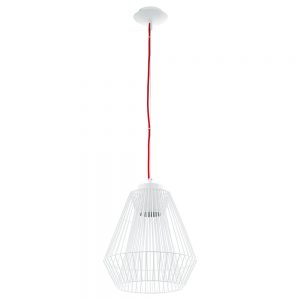 Corpuri de iluminat interior Pendul 1 Bec Gx53 Led Alb-Rosu 'Piastre' Eglo 93971