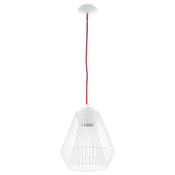 Corpuri de iluminat interior Pendul 1 Bec Gx53 Led Alb-Rosu 'Piastre' Eglo 93971