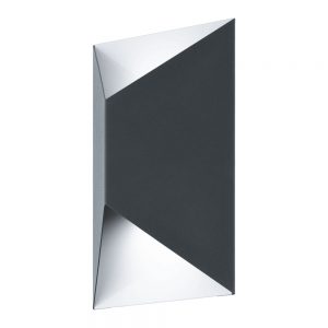 Aplica exterior EGLO PREDAZZO 93994 - LED 2X2.5W 360lm 3000K IP44 - Otel zincat - Antracit - Alb