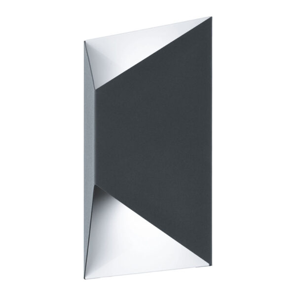 Aplica exterior EGLO PREDAZZO 93994 - LED 2X2.5W 360lm 3000K IP44 - Otel zincat - Antracit - Alb