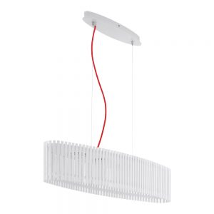 Corpuri iluminat Crystal Design Lustra 4 Becuri Gx53 Led Alb-Rosu 'Rover Eglo 94023