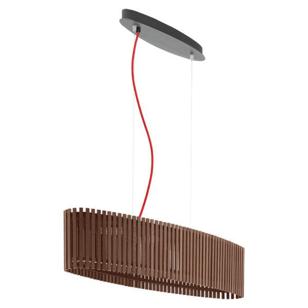 Corpuri iluminat Crystal Design Lustra 4 Becuri Gx53 Led Lemn-Rosu 'Rove Eglo 94024