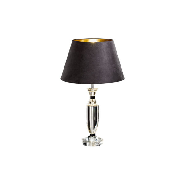 Corpuri iluminat Crystal Design Veioza 1 Bec E27 Cristal-Negru 'Pasiano' Eglo 94082