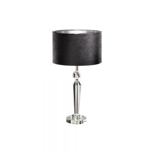 Corpuri iluminat Crystal Design Veioza 1 Bec E27 Cristal-Negru 'Pasiano' Eglo 94084