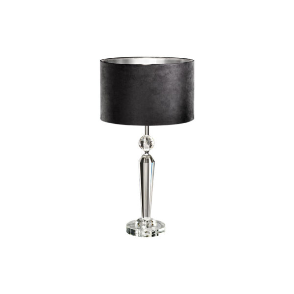Corpuri iluminat Crystal Design Veioza 1 Bec E27 Cristal-Negru 'Pasiano' Eglo 94084