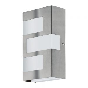 Aplica exterior EGLO RALORA 94086 - LED 3X2.5W 540lm 3000K IP44 - Inox - Alb