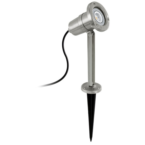 Proiector exterior EGLO NEMA 94111 - GU10-LED 1X5W IP54 - Inox