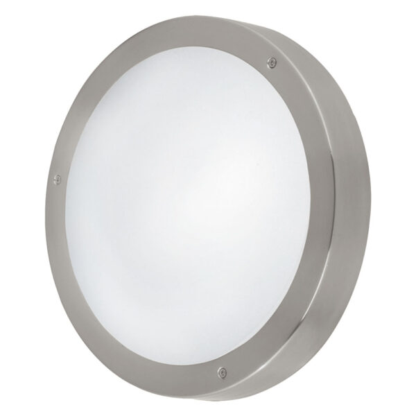 Plafoniera exterior EGLO VENTO 1 94121 - LED 11W 950lm 3000K IP44 D285mm - Sticla - Inox