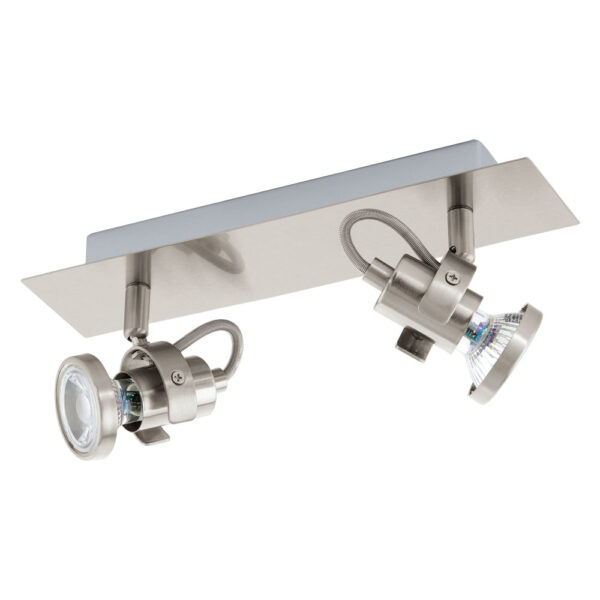Plafoniera EGLO TUKON 3 94145 - GU10 2X3.3W - Otel - Nichel Mat
