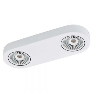 Spoturi iluminat Spot-Aplica  2 Becuri Led Alb-Negru 'Montale' Eglo 94176