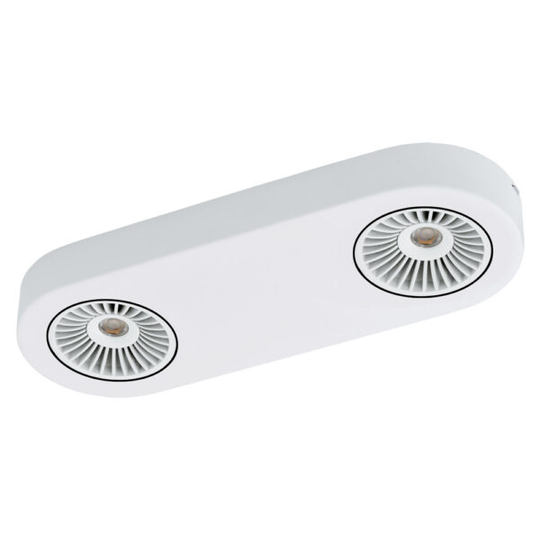 Spoturi iluminat Spot-Aplica  2 Becuri Led Alb-Negru 'Montale' Eglo 94176