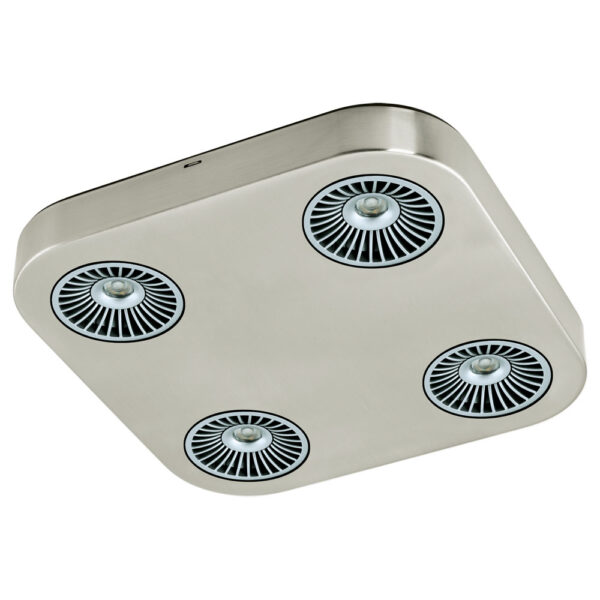 Spoturi iluminat Spot-Aplica  4 Becuri Led Nichel Mat-Negru'Monta Eglo 94183
