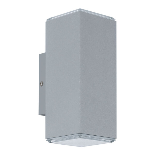 Aplica exterior EGLO TABO 94186 - LED 2X3.7W 640lm 3000K IP44 - Aluminiu - Argintiu