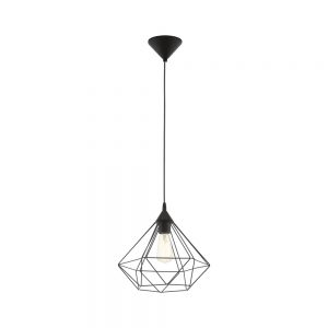 Pendul vintage EGLO TARBES 94188 - E27 1X60W D325mm - Negru