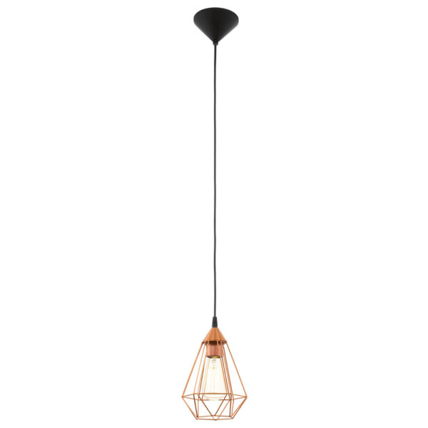 Pendul vintage EGLO TARBES 94193 - E27 1X60W D175mm - Cupru