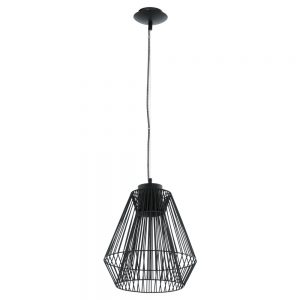 Corpuri de iluminat interior Pendul 1 Bec Gx53 Led Negru 'Piastre' Eglo 94199