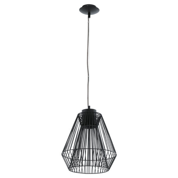 Corpuri de iluminat interior Pendul 1 Bec Gx53 Led Negru 'Piastre' Eglo 94199