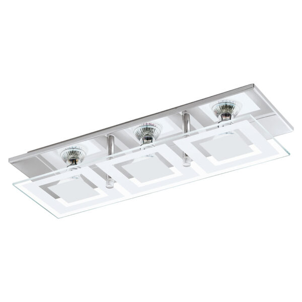 Plafoniera EGLO ALMANA 94225 - GU10 3X3W - Sticla satinata - Crom
