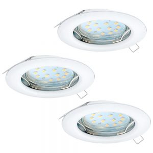 Set 3 spoturi incastrate EGLO PENETO 94235 - GU10 3X3W D78mm