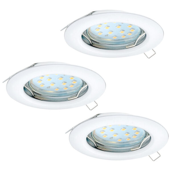 Set 3 spoturi incastrate EGLO PENETO 94235 - GU10 3X3W D78mm