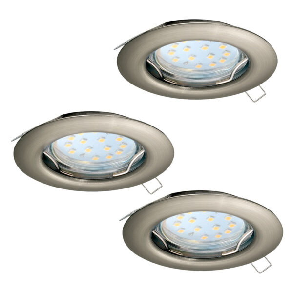 Set 3 spoturi incastrate EGLO PENETO 94237 - GU10 3X3W D78mm