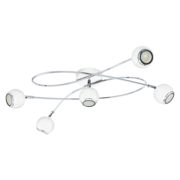 Plafoniera EGLO LOCANDA 94252 - GU10 5X3W - Otel - Crom - Alb
