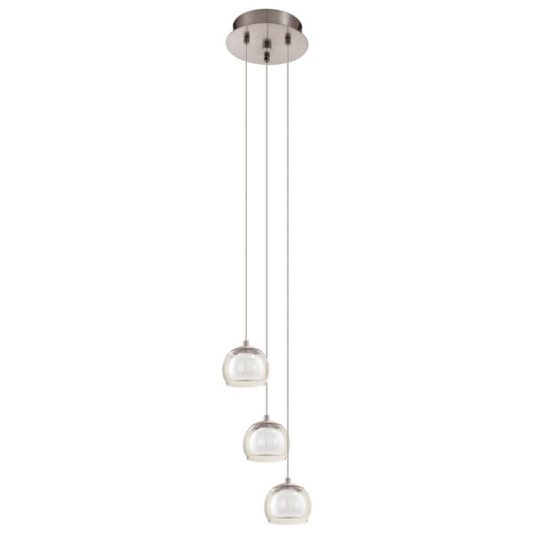 Lustra EGLO ASCOLESE 94318 - LED 3X3.3W 1020lm 3000K D210mm - Sticla - Sticla satinata - Chihlimbar