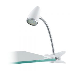 Lampa cu clema EGLO RICCIO 1 94329 - GU10 1X3W - Alb - crom