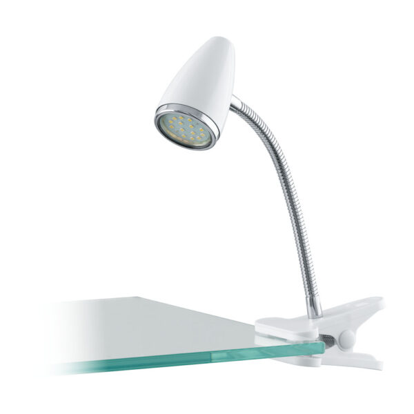 Lampa cu clema EGLO RICCIO 1 94329 - GU10 1X3W - Alb - crom