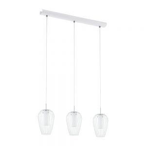 Corpuri de iluminat interior Lustra 3 Becuri Led Alb-Crom 'Vencino' Eglo 94339