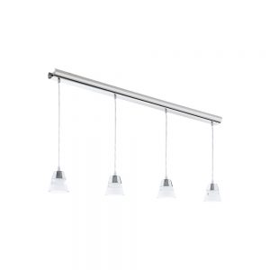 Corpuri de iluminat interior Lustra 4 Becuri Led Crom-Clar 'Pancento' Eglo 94356