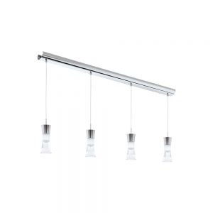 Corpuri de iluminat interior Lustra 4 Becuri Led Crom-Clar 'Pancento' Eglo 94358