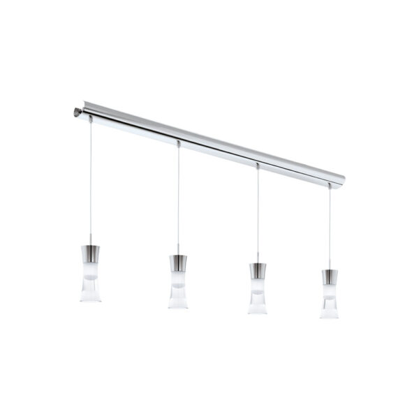Corpuri de iluminat interior Lustra 4 Becuri Led Crom-Clar 'Pancento' Eglo 94358