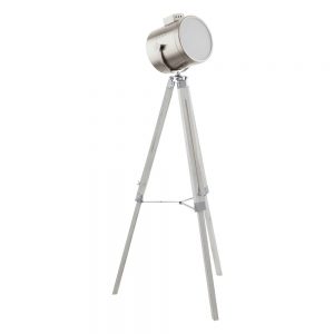 Iluminat Vintage Lampadar 1 Bec E27 Alb-Patinat-Nichel Ma Eglo 94371
