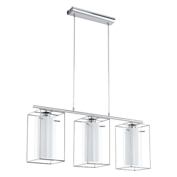 Lustra EGLO LONCINO 1 94378 - E27 3X60W - Sticla - Sticla satinata - Crom
