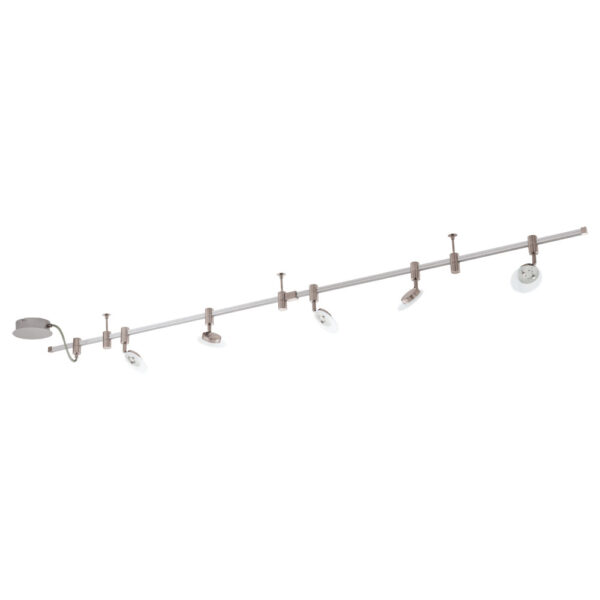 Iluminat Sina Sistem 5 Becuri Led Crom-Alb 'Vilanova 1 Eglo 94419