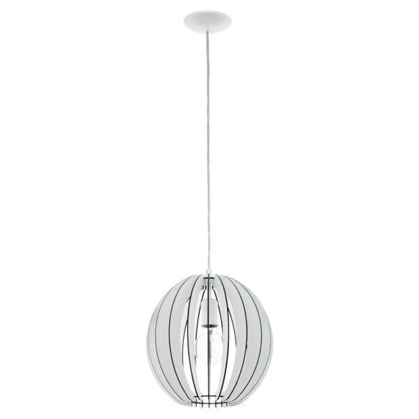 Pendul EGLO COSSANO 94438 - E27 1X60W D300mm - Alb